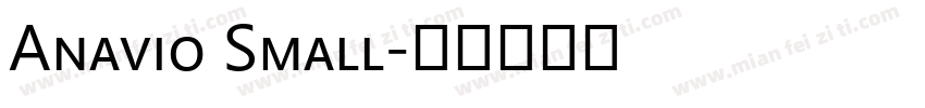 Anavio Small字体转换